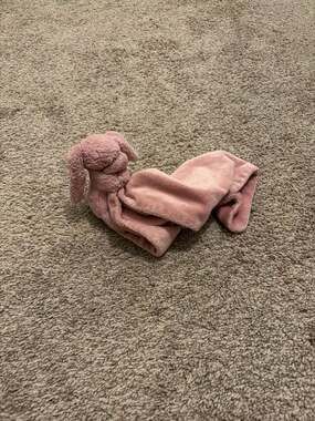 Jellycat Bashful Pink Bunny Soother Security Blanket Baby Lovey